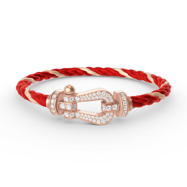 [Lunabriance]FORCE LARGE HORSESHOE FULL DIAMOND BRACELET ROSE GOLD