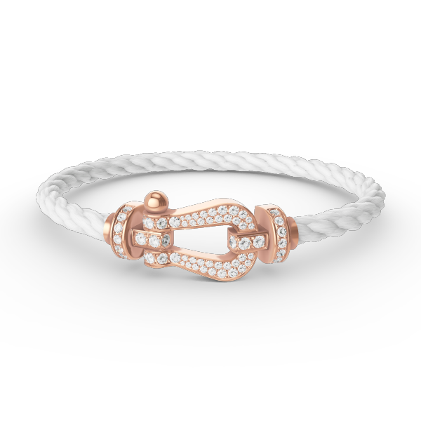 [Lunabriance]FORCE LARGE HORSESHOE FULL DIAMOND BRACELET ROSE GOLD