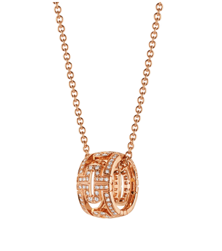 [Lunabriance]PARENTESI NECKLACE PINK GOLD DIAMOND