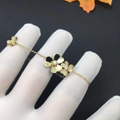 [Lunabriance]FRIVOLE GOLD 5 FLOWERS BRACELET