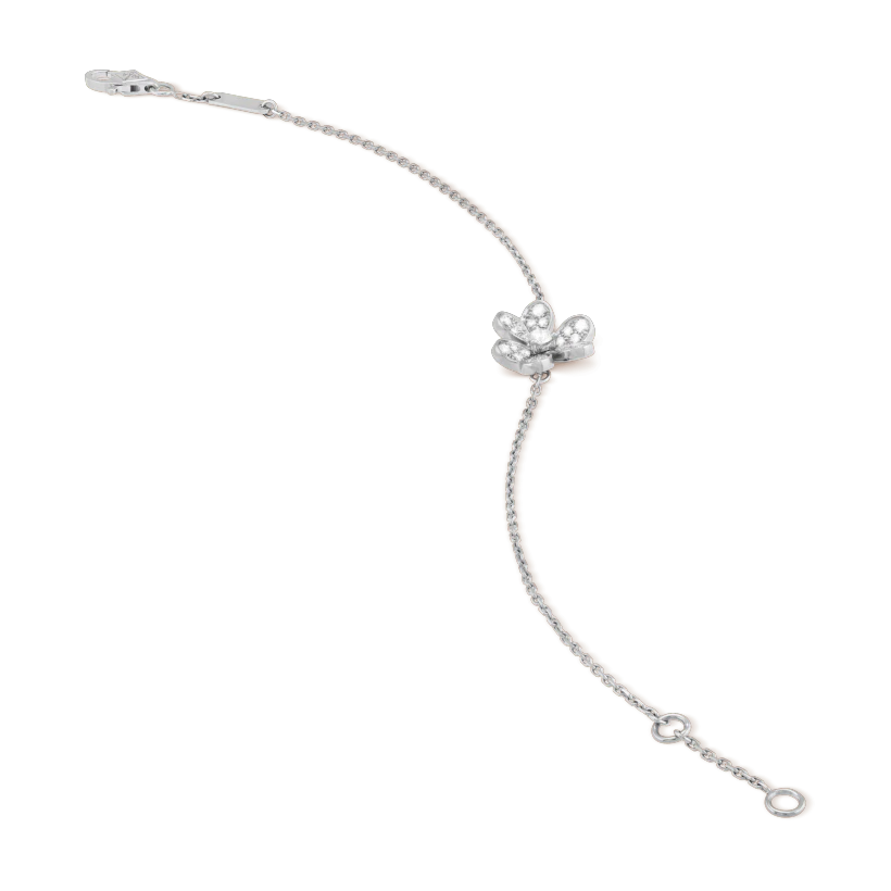 [Lunabriance]FRIVOLE SILVER FLOWER DIAMOND BRACELET