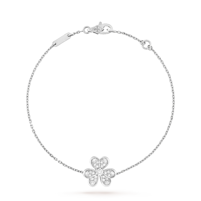 [Lunabriance]FRIVOLE SILVER FLOWER DIAMOND BRACELET