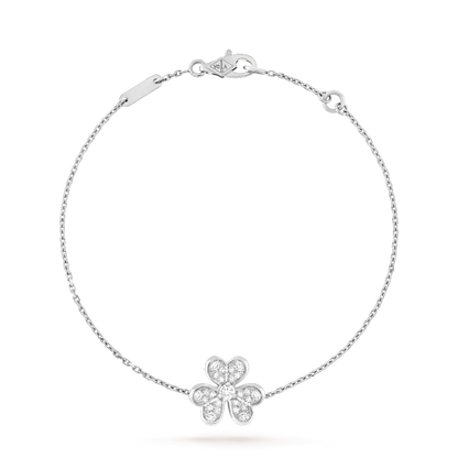 [Lunabriance]FRIVOLE SILVER FLOWER DIAMOND BRACELET