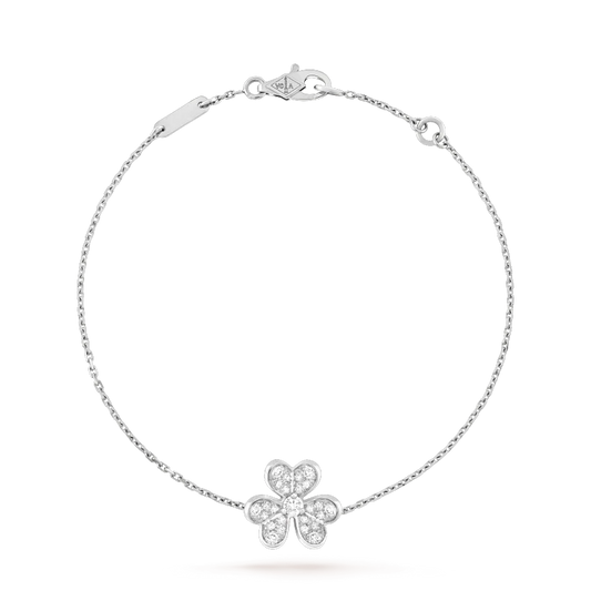 [Lunabriance]FRIVOLE SILVER FLOWER DIAMOND BRACELET