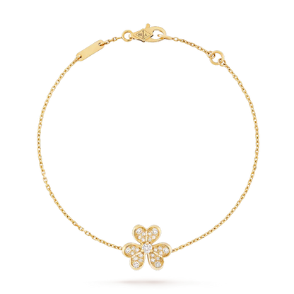 [Lunabriance]FRIVOLE GOLD FLOWER DIAMOND BRACELET