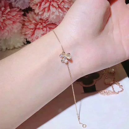 [Lunabriance]FRIVOLE GOLD FLOWER DIAMOND BRACELET