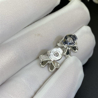 [Lunabriance]FRIVOLE MINI SILVER FLOWER EARRINGS