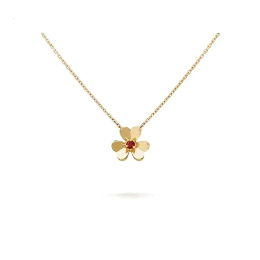 [Lunabriance]FRIVOLE GOLD FLOWER NECKLACE