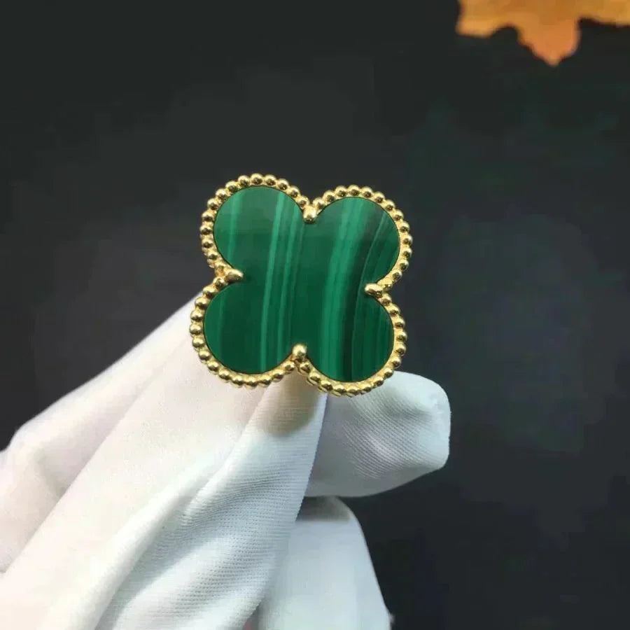 [Lunabriance]CLOVER MALACHITE RING