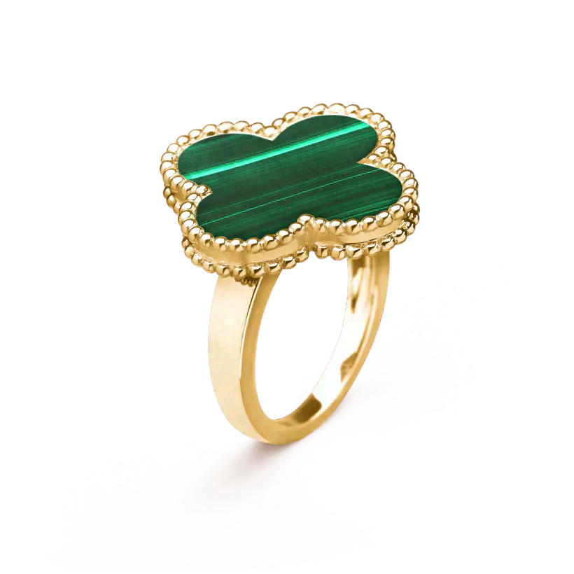 [Lunabriance]CLOVER MALACHITE RING