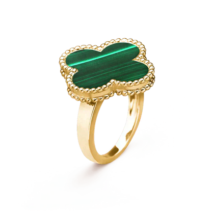 [Lunabriance]CLOVER MALACHITE RING