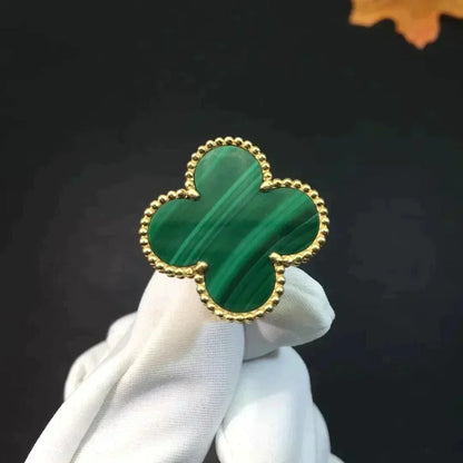 [Lunabriance]CLOVER MALACHITE RING