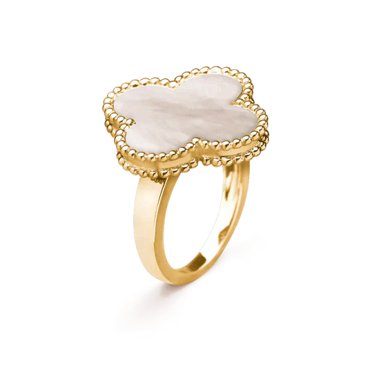 [Lunabriance]CLOVER WHITE MOP RING