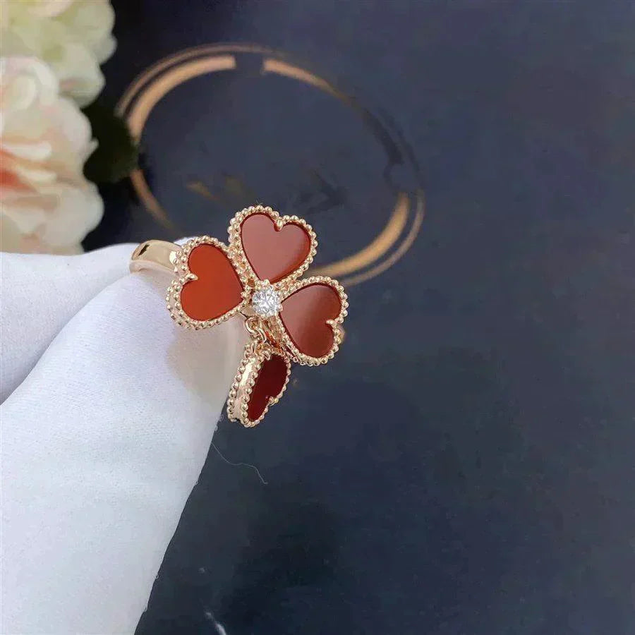 [Lunabriance]SWEET CLOVER CARNELIAN RING