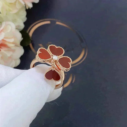 [Lunabriance]SWEET CLOVER CARNELIAN RING