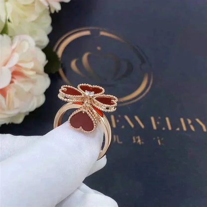 [Lunabriance]SWEET CLOVER CARNELIAN RING