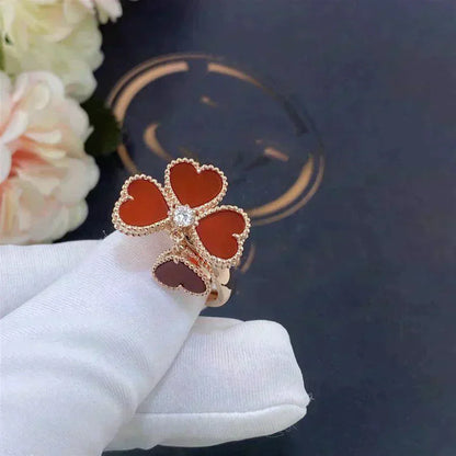 [Lunabriance]SWEET CLOVER CARNELIAN RING