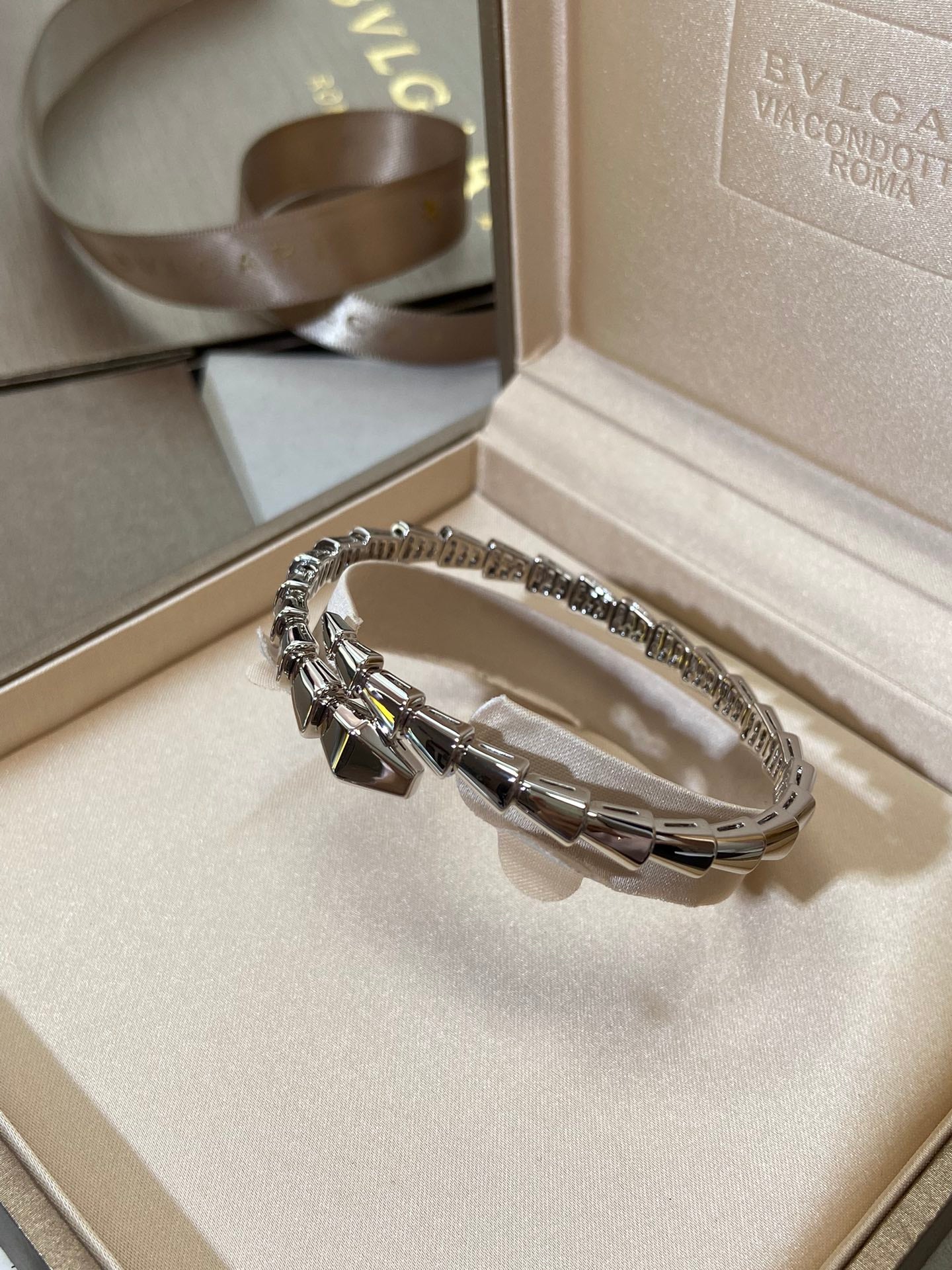 [Lunabriance]SERPENTI VIPER SILVER BRACELET