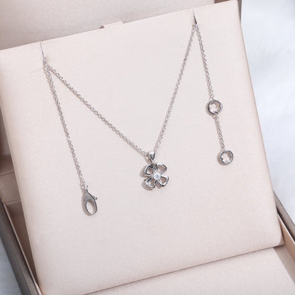 [Lunabriance]FIOREVER NECKLACE DIAMOND CENTER