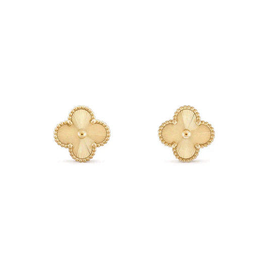 [Lunabriance]CLOVER MEDIUM 1 MOTIFS LASER EARRINGS