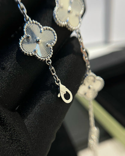 [Lunabriance]CLOVER SILVER 5 MOTIFS BRACELET